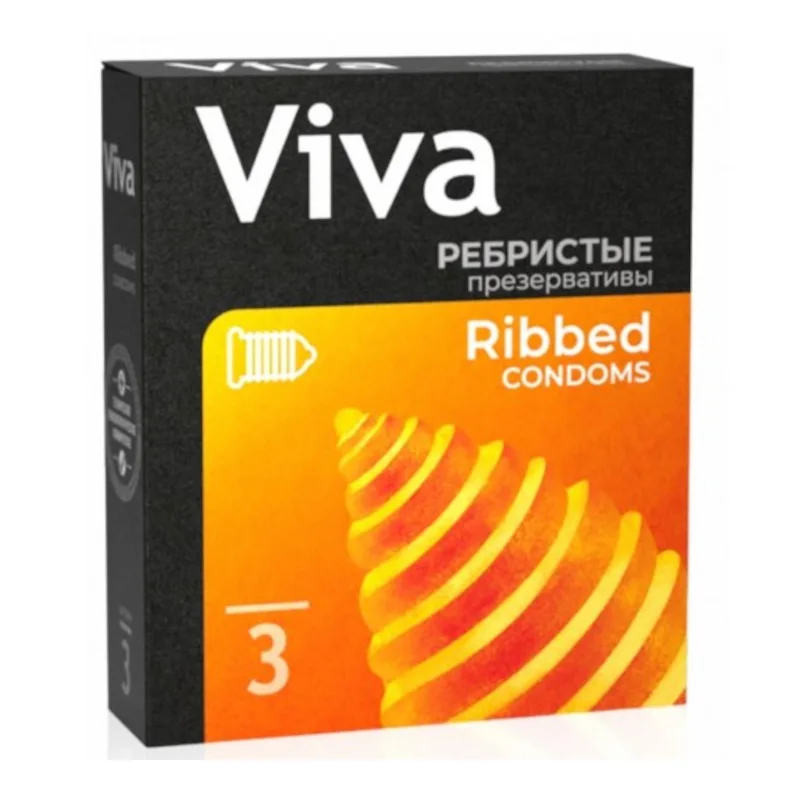 Презерватив "Viva" Ребристые 3 шт