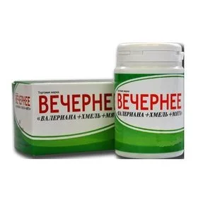 Вечернее Валериана+Хмель+Мята 200 мг 120 шт драже