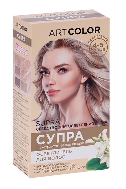 Осветлитель Артколор супра осветление до 4-5 тонов для волос
