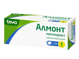 Алмонт 4 мг 98 шт таблетки жевательные