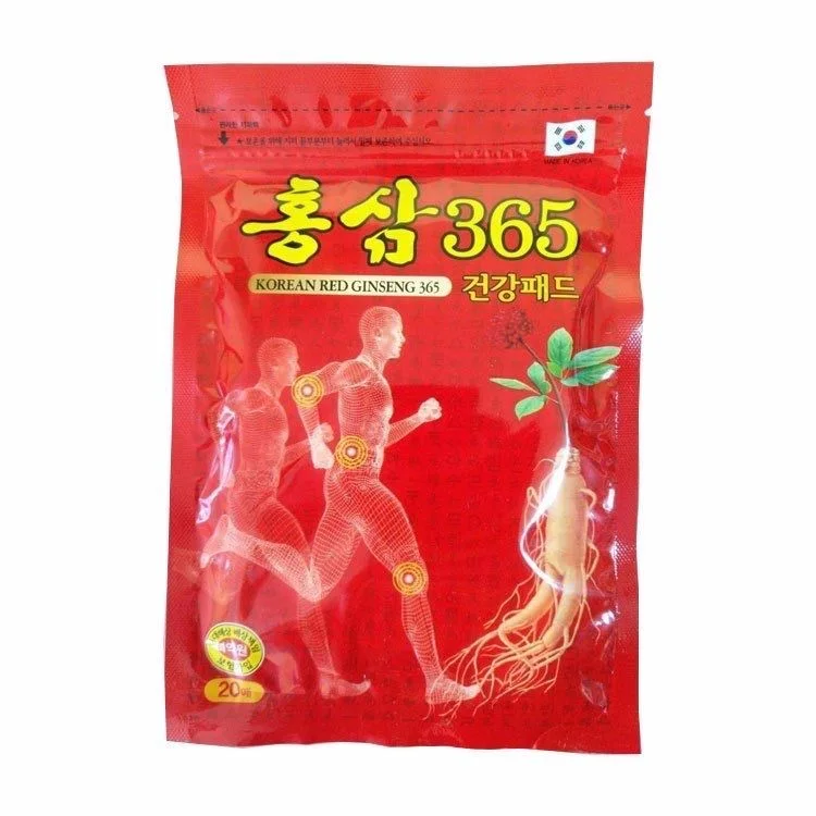 ПЛСТ Косметический пластырь для тела с красным женьшенем Korean RED Ginseng 365 PAD x20