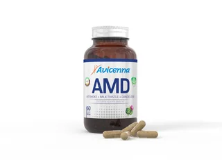 Avicenna AMD комплекс для здоровья глаз и зрения с лютеином и зеаксантином защита сетчатки 60 капсул