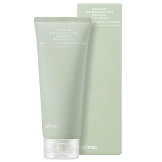 Очищающая пенка с BHA-кислотой и центеллой Ji Woo Gae Cica BHA Acne Foam Cleansing 150 мл Celimax