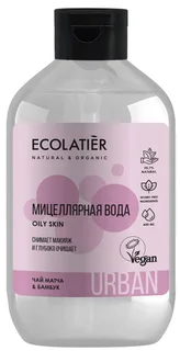 Мицеллярная вода для снятия макияжа чай матча & бамбук 400 мл Ecolatier