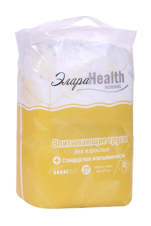 Подгузники-трусики ЭлараHealth Normal для взрослых впитывающие XL 27 шт