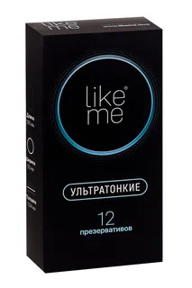 Презервативы Like ME ультратонкие 12 шт (9323)