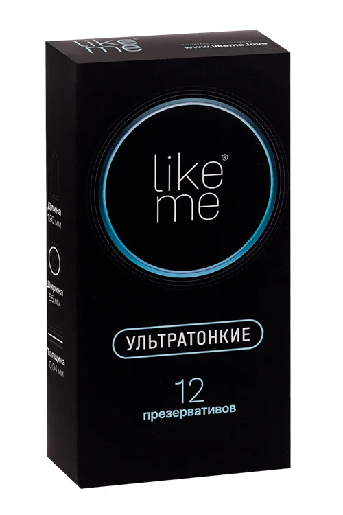 Презервативы Like ME ультратонкие 12 шт (9323)