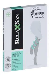 Гольфы Relaxsan Microfiber 1 класс компрессии Gambaletto 140 ден 850М черный р 3 пара