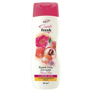 Крем-гель для душа Личи и Пион Exotic Fresh 500 мл Витэкс