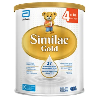 Симилак смесь молочная Голд 4 400 гр