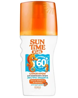 Спрей-крем Sun Time Kids SPF-60+ 150 мл