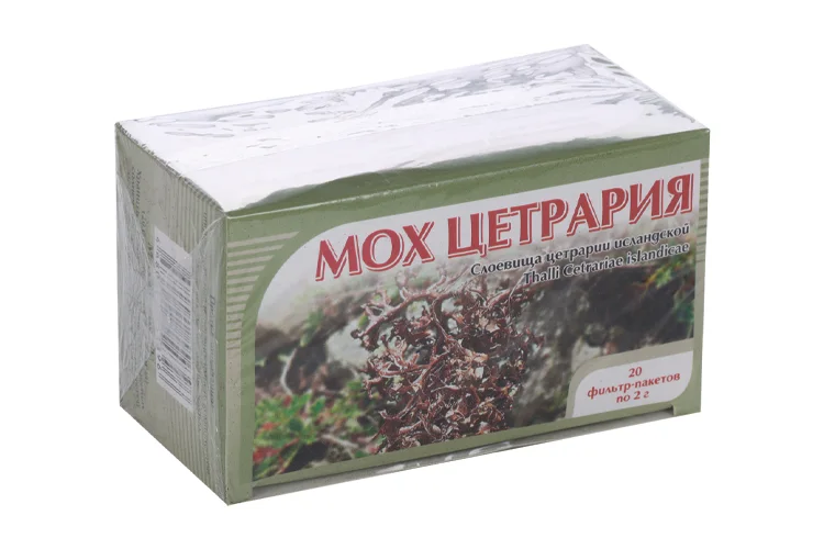 Цетрария исландский мох, 2 г, 20 шт