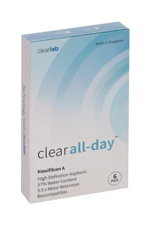 Линзы Clearlab Clear all-day контактные R 8,6 (диоптрия -9,5) 6 шт