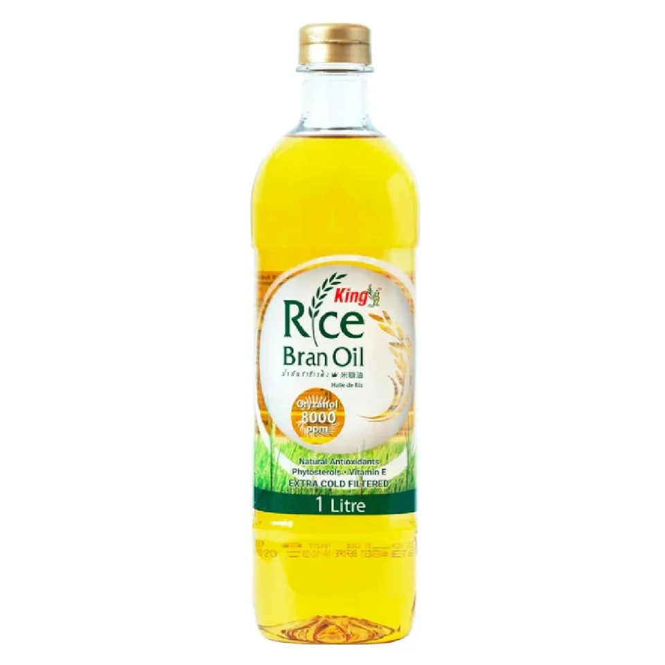 Масло рисовых отрубей, 1 л, King Rice Bran Oil / Кинг Райс Бран Ойл
