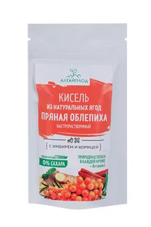 Кисель Пряная облепиха имбирь / корица / стевия без сахара 160 гр