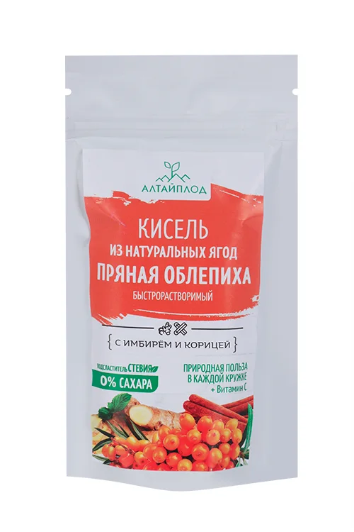 Кисель Пряная облепиха имбирь / корица / стевия без сахара 160 гр