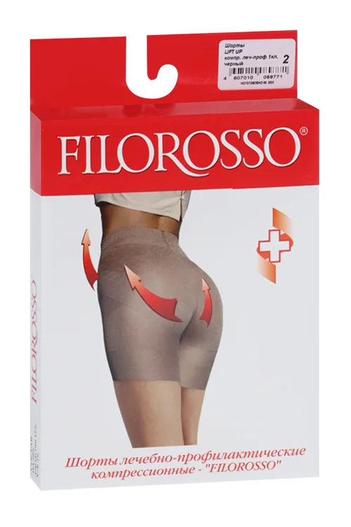 Шорты Filorosso Lift Up компресс лечеб-профилакт 1 класс черный р 2
