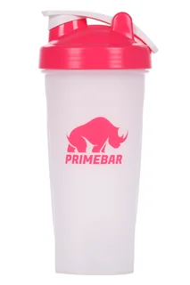 Шейкер PrimeBar с венчиком розово-белый 600 мл