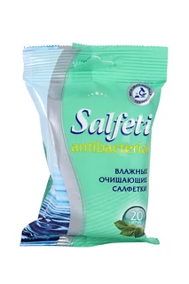 Салфетки Салфети влажн очищ антибактер, 20 шт, мята