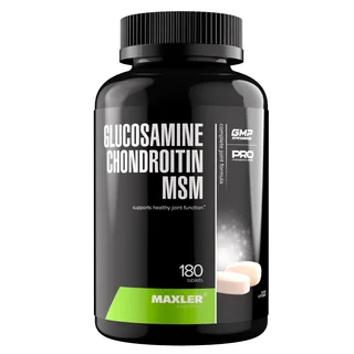 Глюкозамин Хондроитин МСМ (Glucosamine Chondroitin MSM), 180 таблеток, Maxler