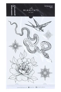Тату переводные Miamitats Garden Snake by @sherstyuk.k (maxi) (1701)