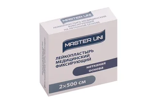 Пластырь Мастер Юни 2×500 см на нетканой основе