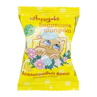 Средство для ванн Катрин шипучее детское хеппики бодрящая шипучка 40 гр