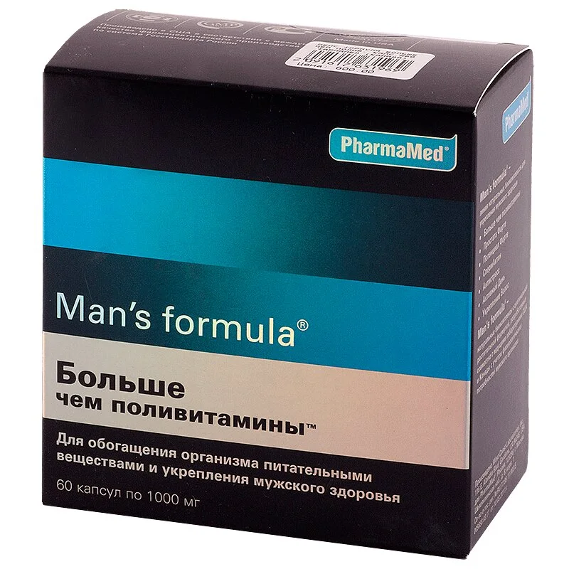 Менс Формула Больше Чем Поливитамины капсулы 60 шт