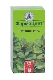 Крушины кора ФармаЦвет 50 гр сырье растительное измельченное