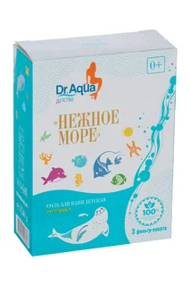 Соль для ванн Dr Aqua Детство Нежное море ромашка, 150 г, 3 шт, фильтр-пакет