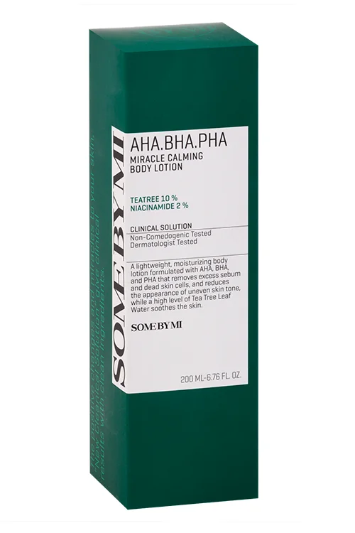 Лосьон Some By Mi AHA-BHA-PHA Miracle Calming успок с кислотами для тела, 200 мл