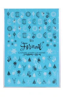 Слайдер Fornail для дизайна ногтей / гель лака рождество черный