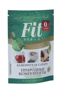 Сахарозаменитель FitParad 10 шт стевиози для сукралоз / эритрит / топинамбур дой-пак 150 гр