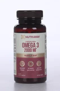 Омега 3 2000 мг 120 шт капсулы Nutraway