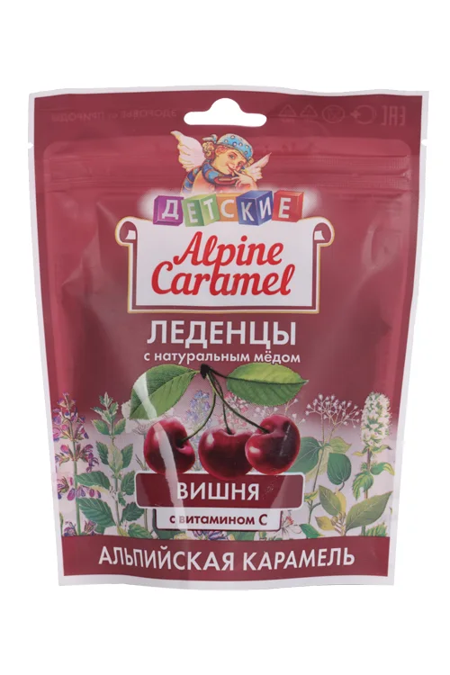 Леденцы Альпийская Карамель ме для витамин С/вишня дет 75 гр