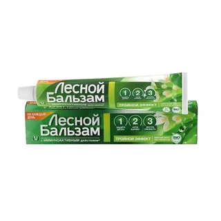 Лесной Бальзам Зубная Паста Алоэ-Белый Чай / Природная Свежесть 75 мл