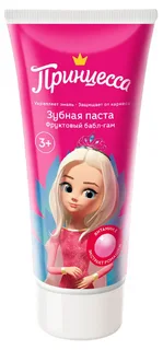 Зубная паста Принцесса Фруктовый бабл-гам, 65 г