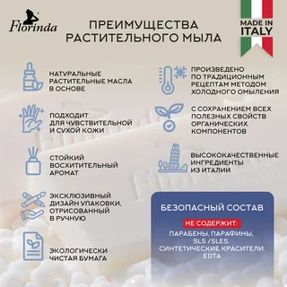 Флоринда Мыло Туалетное Твердое Небесный Аромат 100 гр