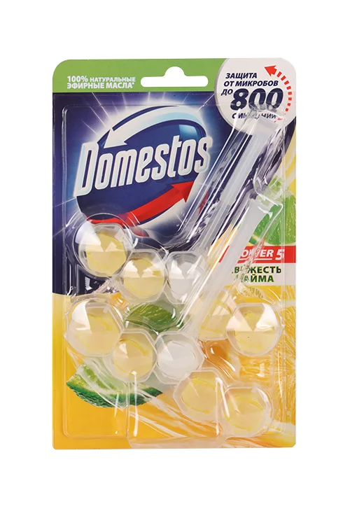 Блок туалет Domestos Свежесть лайма 55 гр 2 шт