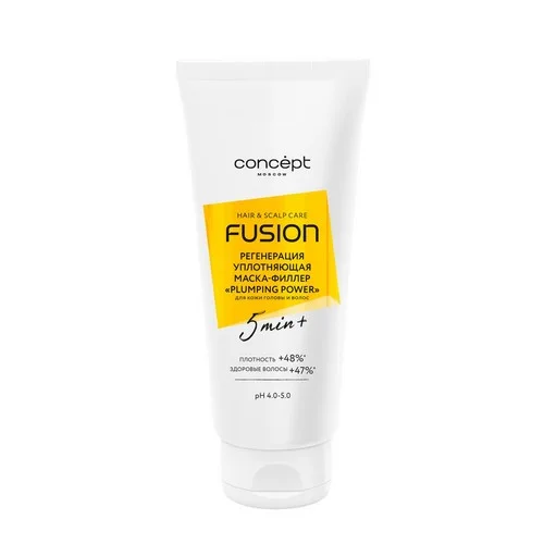 Маска-филлер Concept Fusion Plumping power уплот / регенер для кожи головы и волос, 200 мл
