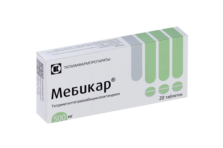 Мебикар таблетки 500 мг 20 шт