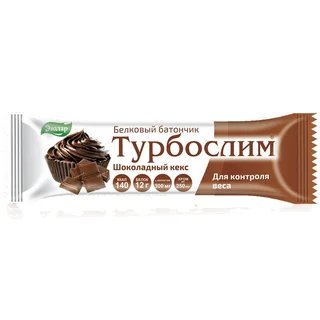 Турбослим Батончик Для Похудения 50 гр Шоколадный Кекс