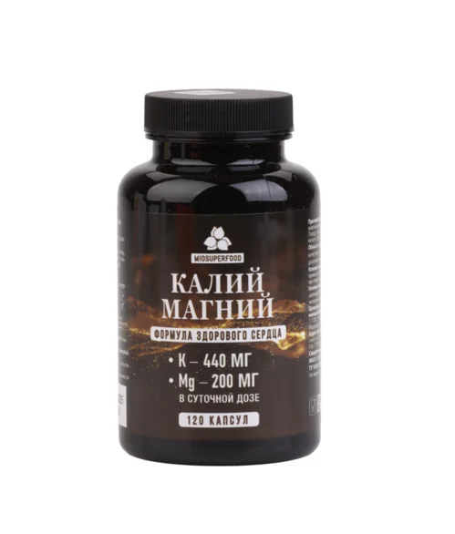 Комплекс Магний-калий 640 мг 120 шт капсулы