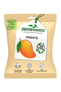 Здоровый перекус из манго Зеленика, 15 г