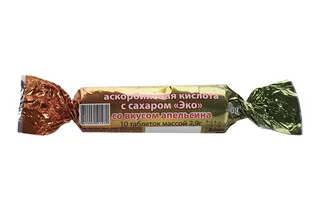 Аскорбиновая кислота Эко с сахаром Апельсин 2,9 гр 10 шт таблетки