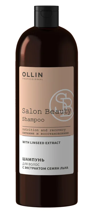 Шампунь Ollin Professional Salon Beauty с экстрактом семян льна для волос 1 000 мл