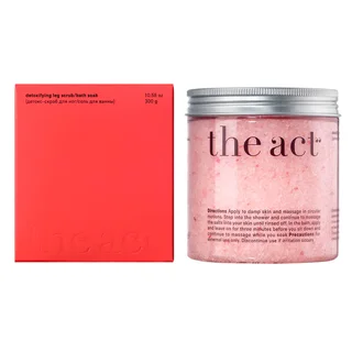 Детокс-скраб для ног / соль для ванны, 300 г, The ACT