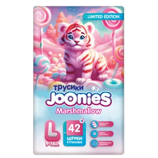 Подгузники-трусики Джунис Marshmallow L (9-14 кг) 42 шт
