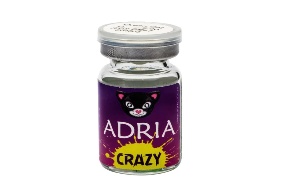 Контактные линзы Adria Crazy Demon квартальные красный 0,00/14,0/8,6