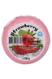 Соль для ванн Бурлящий шар Strawberry пончик 120 гр (4607039482775)